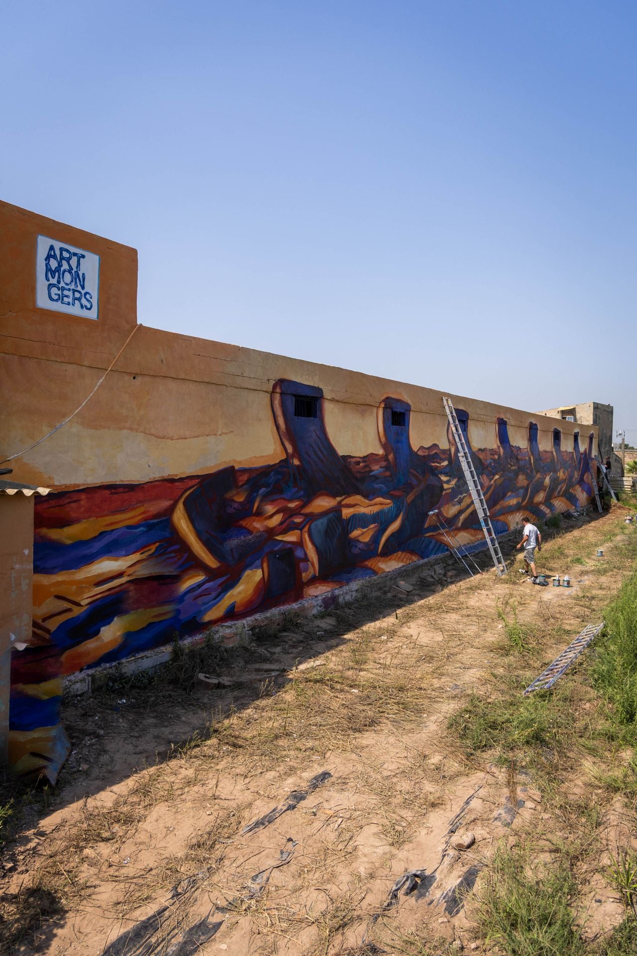 Fotos: Los murales son la nueva decoración de la Huerta de Valencia