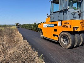 Trabajos en uno de los caminos.