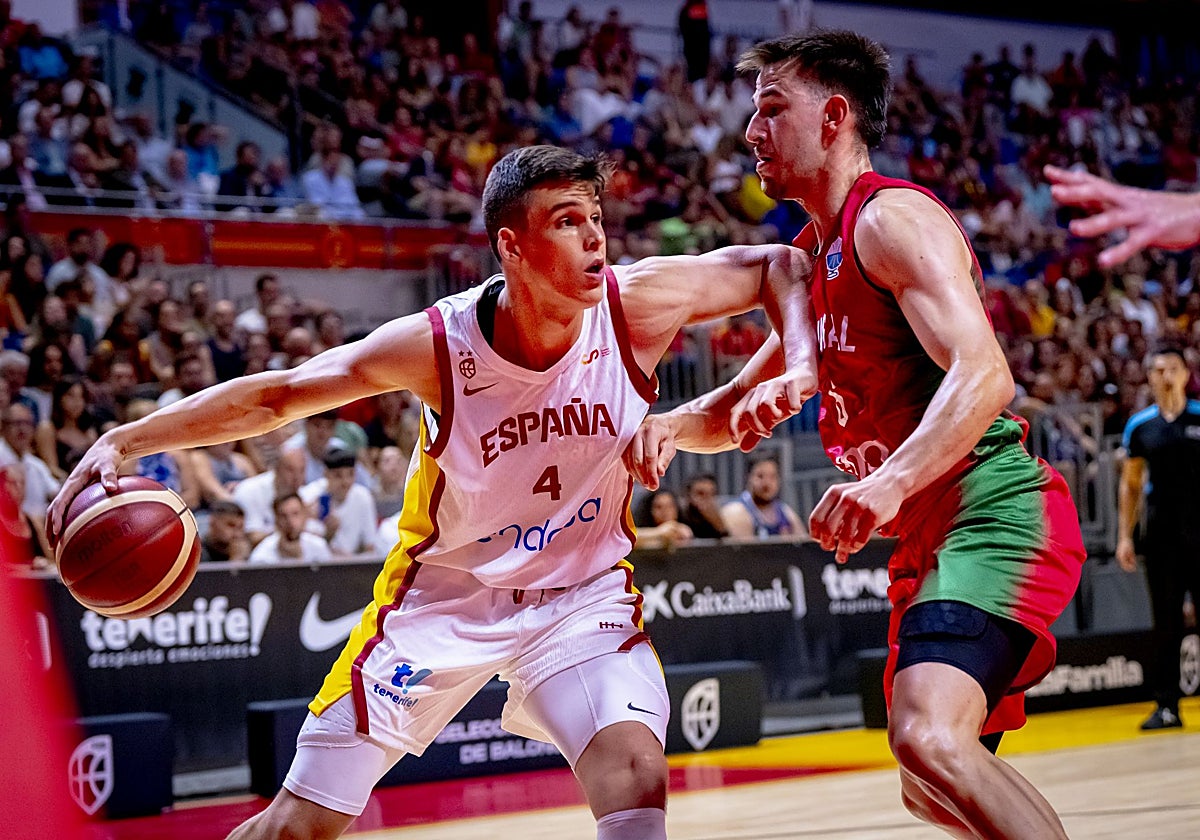 Jaime Pradilla fue de los más destacados en el partido de preparación contra Portugal.