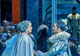 Un instante de la ópera en Bayreuth.