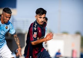 Paco Cortés, durante el partido