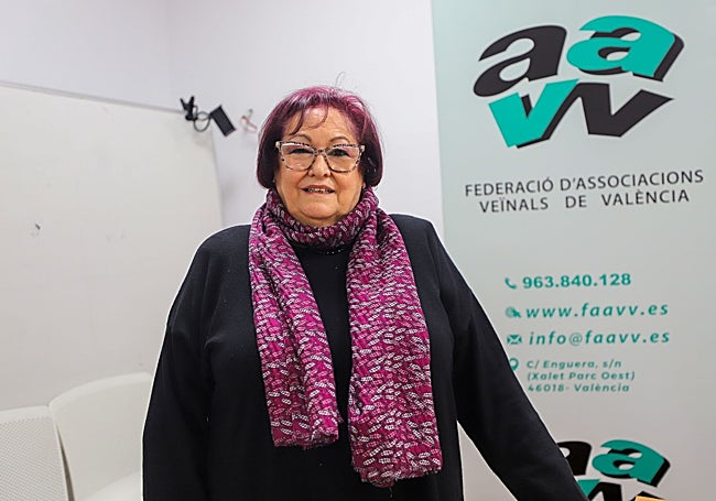 La presidenta de la Federación de Asociaciones Vecinales de Valencia, María José Broseta