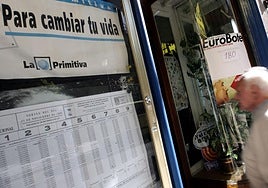 Una administración de lotería en una imagen de archivo.