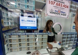 Una administración de lotería en una imagen de archivo.