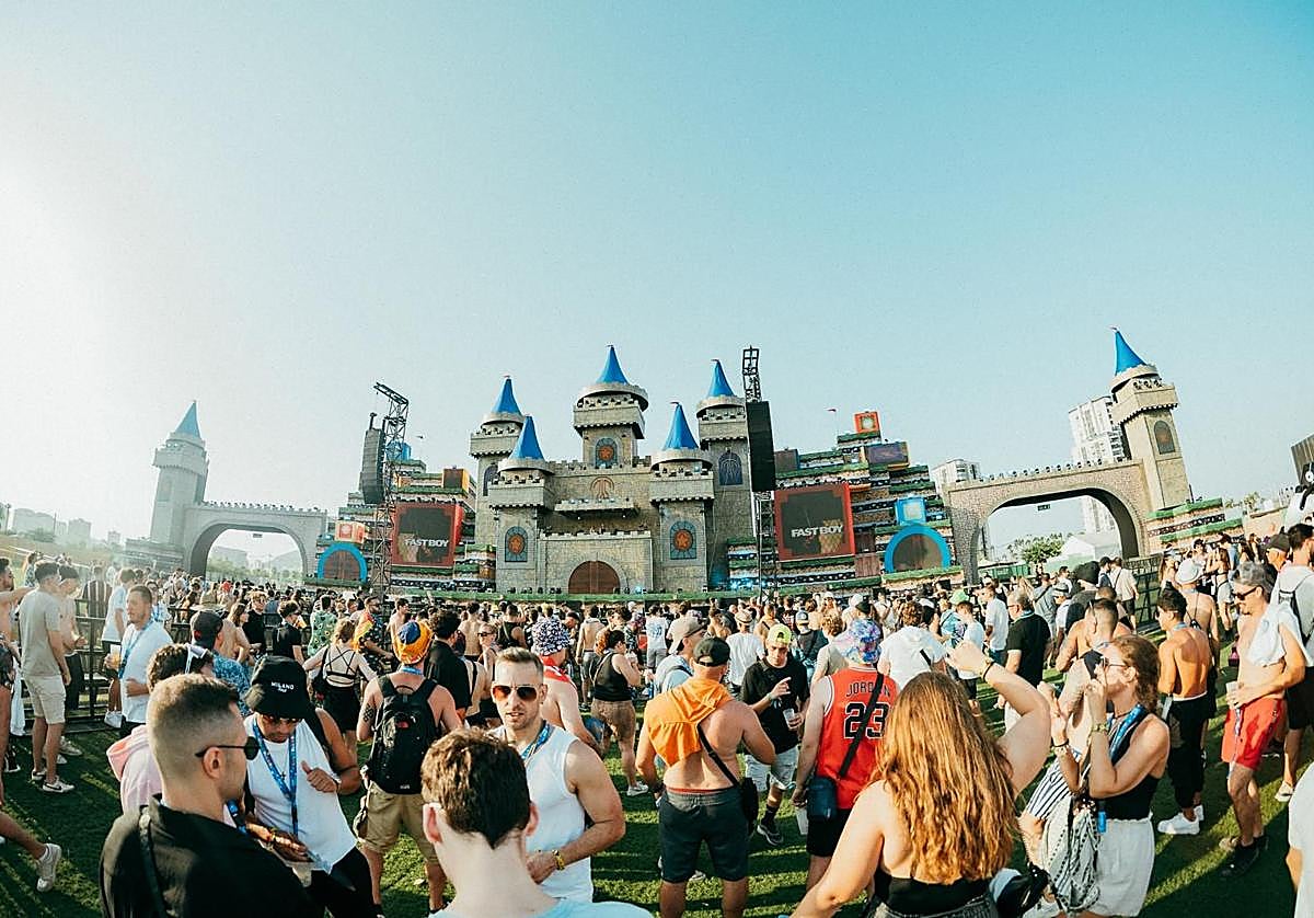 Juegos arcade. La inspiración del espectacular escenario principal.