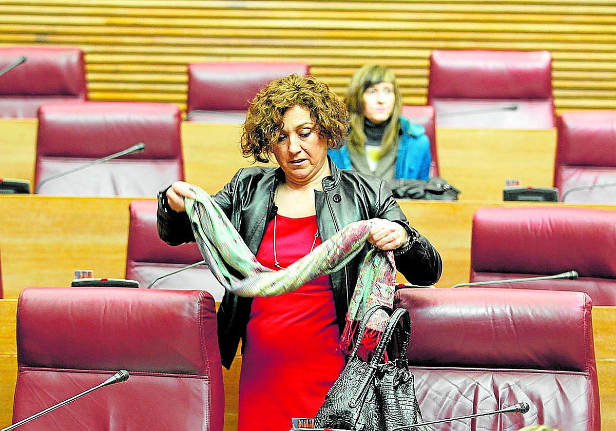 Carmen Ninet, en su etapa en Les Corts.