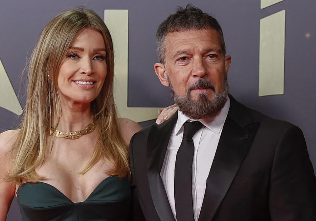 Antonio Banderas y Nicole Kimpel, en una fotografía de 2024.