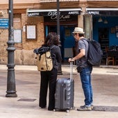 Turistas en la ciudad de Valencia.