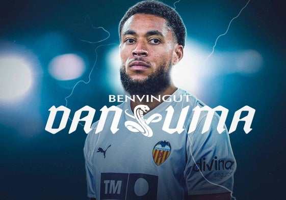 Arnaut Danjuma, con la camiseta del Valencia.