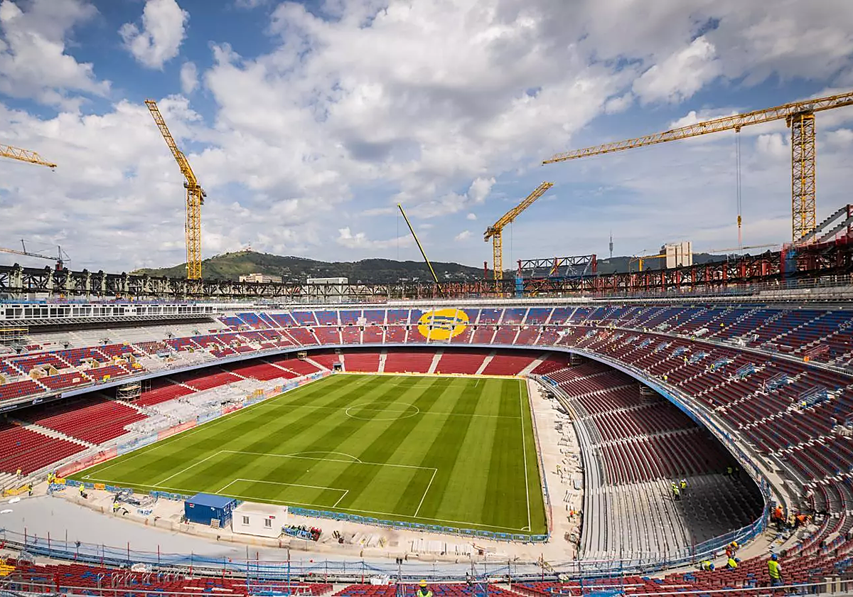 El Spotify Camp Nou en obras.