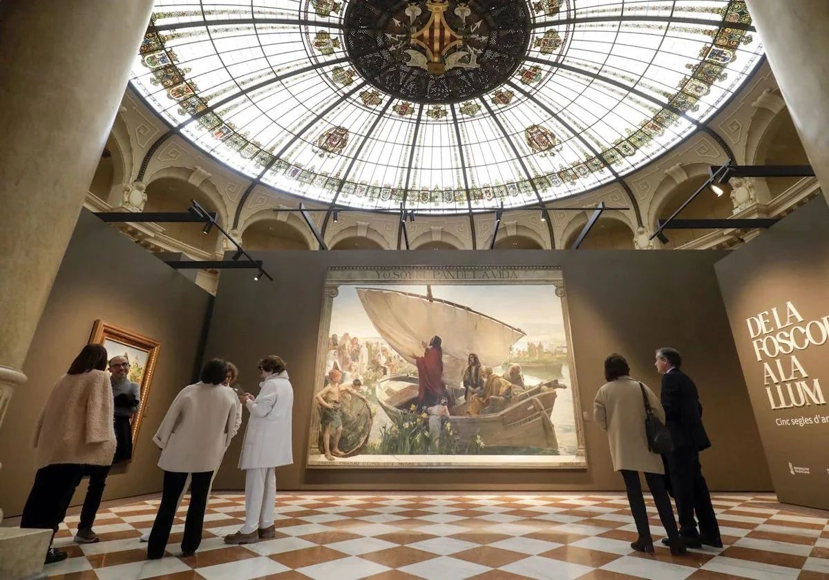 'Yo soy el pan de la vida', de Sorolla, en la antigua sede de Correos, rebautizada como Palacio de las Comunicaciones.