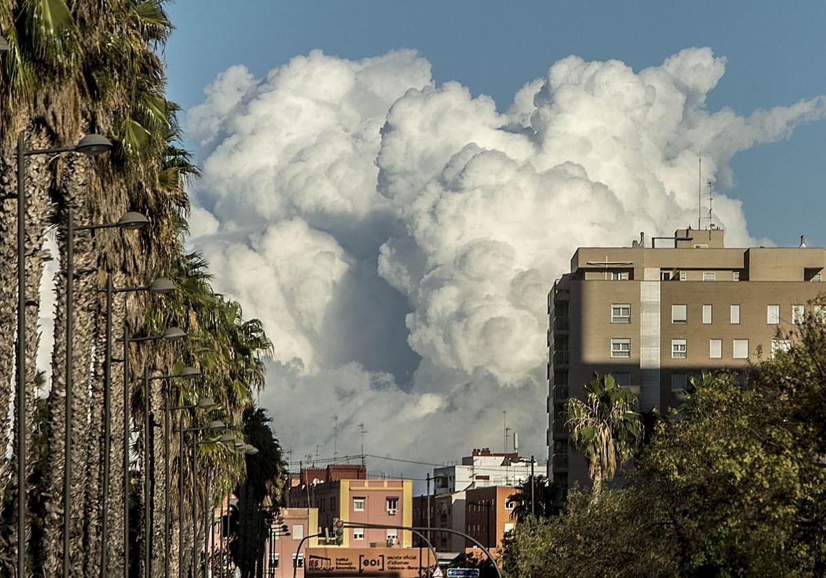Nubes en Valencia.