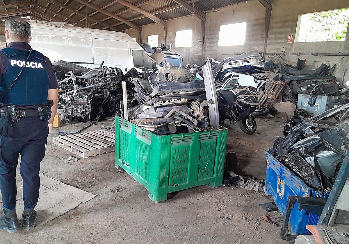 Nave donde se encontraban las piezas.