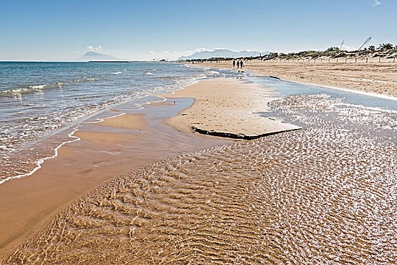 Playa Terranova, una de las que se han cerrado al baño este martes.