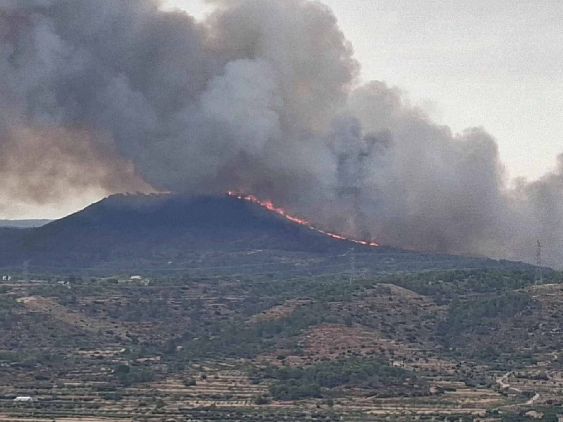 FOTOS | Incendio forestal en Teresa de Cofrentes