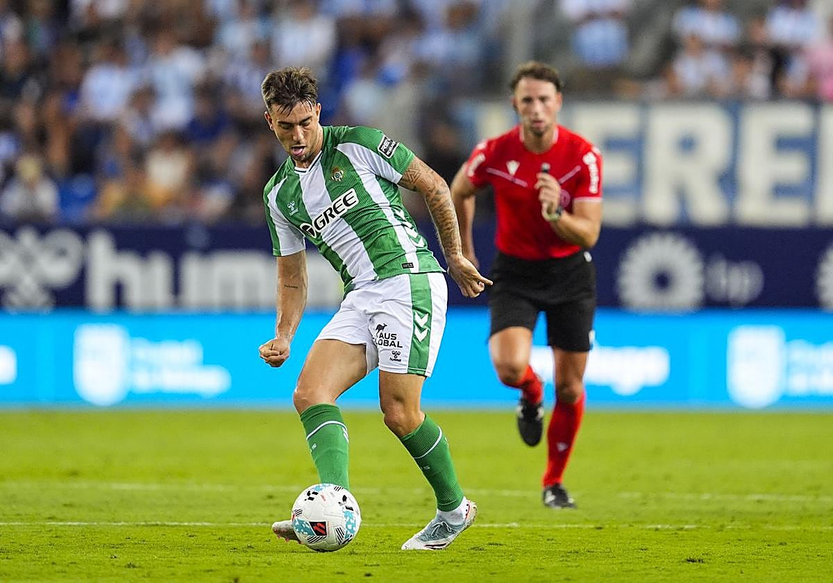 Iker Losada, durante un amistoso con el Betis.