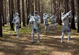 Escena de la película «Los juegos del hambre: Sinsajo Parte 1».