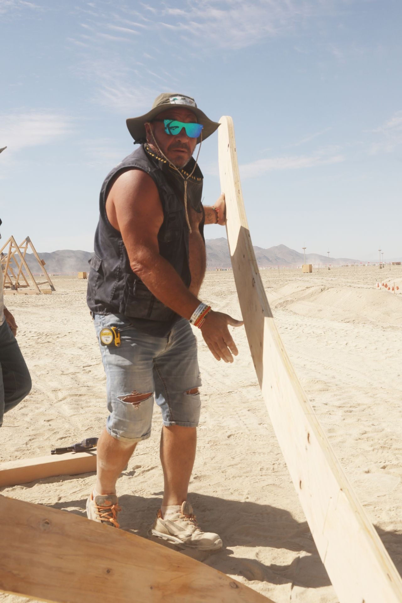 Una falla de vareta en el desierto de Nevada