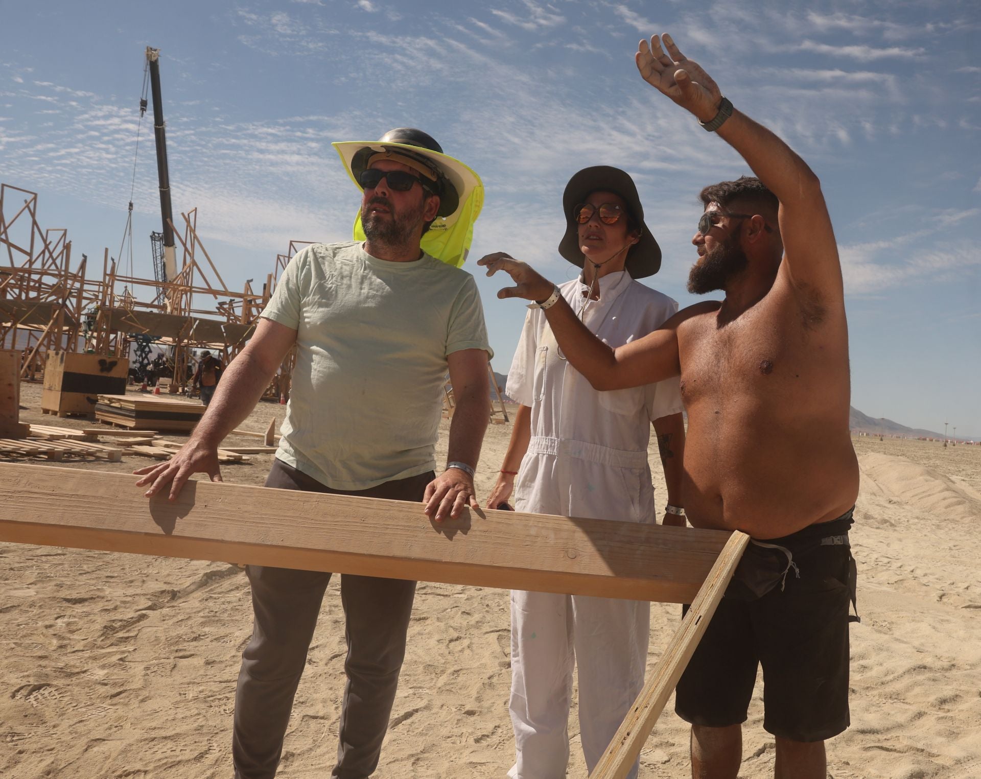 Una falla de vareta en el desierto de Nevada