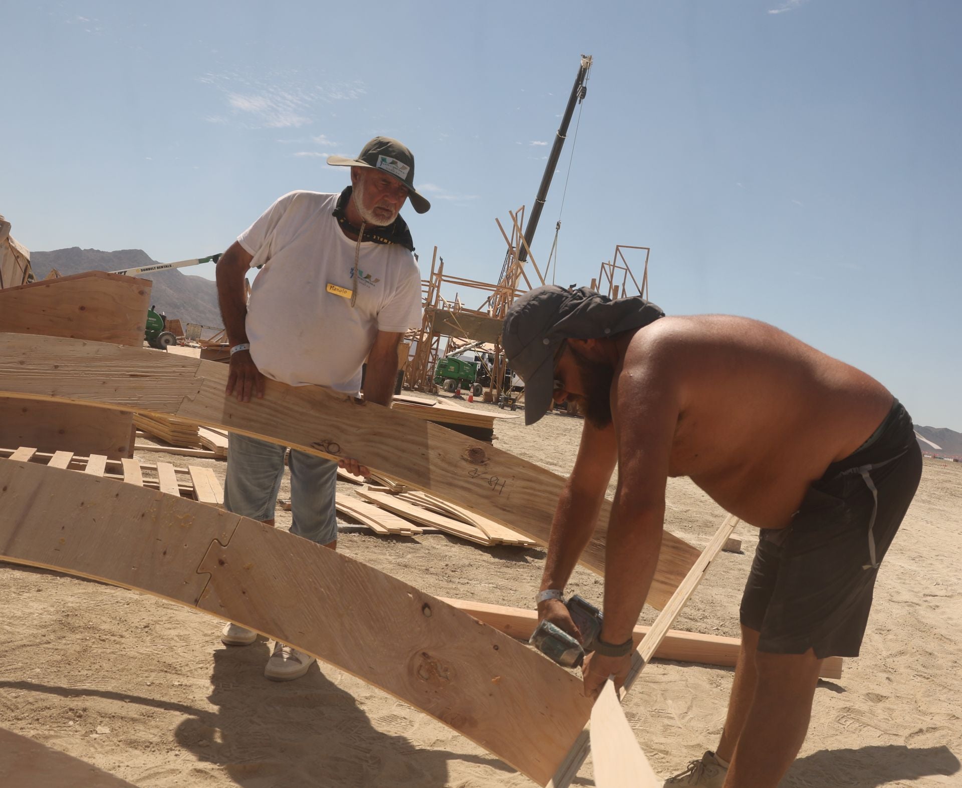 Una falla de vareta en el desierto de Nevada