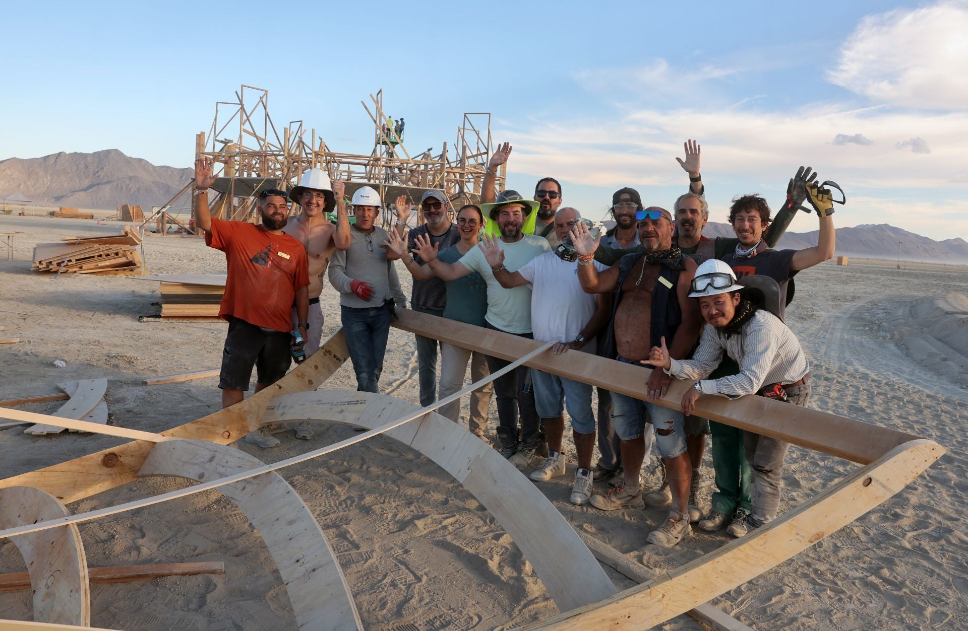 Una falla de vareta en el desierto de Nevada