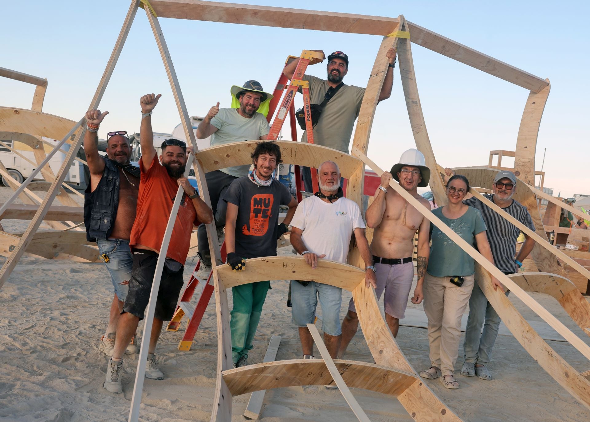 Una falla de vareta en el desierto de Nevada