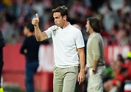 Íñigo Pérez, durante un partido.