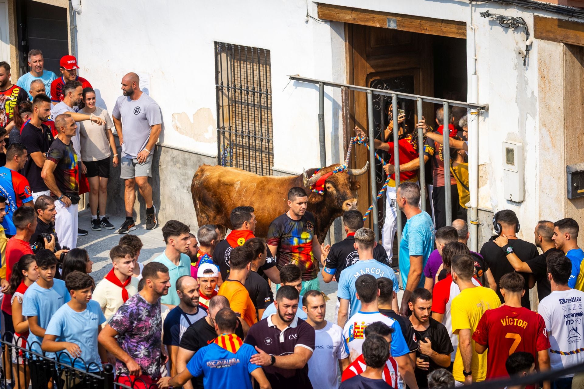 El Torico ya corre por las calles de Chiva como bálsamo contra la dana