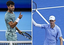 Alcaraz y Sinner en el Masters de Cincinnati.