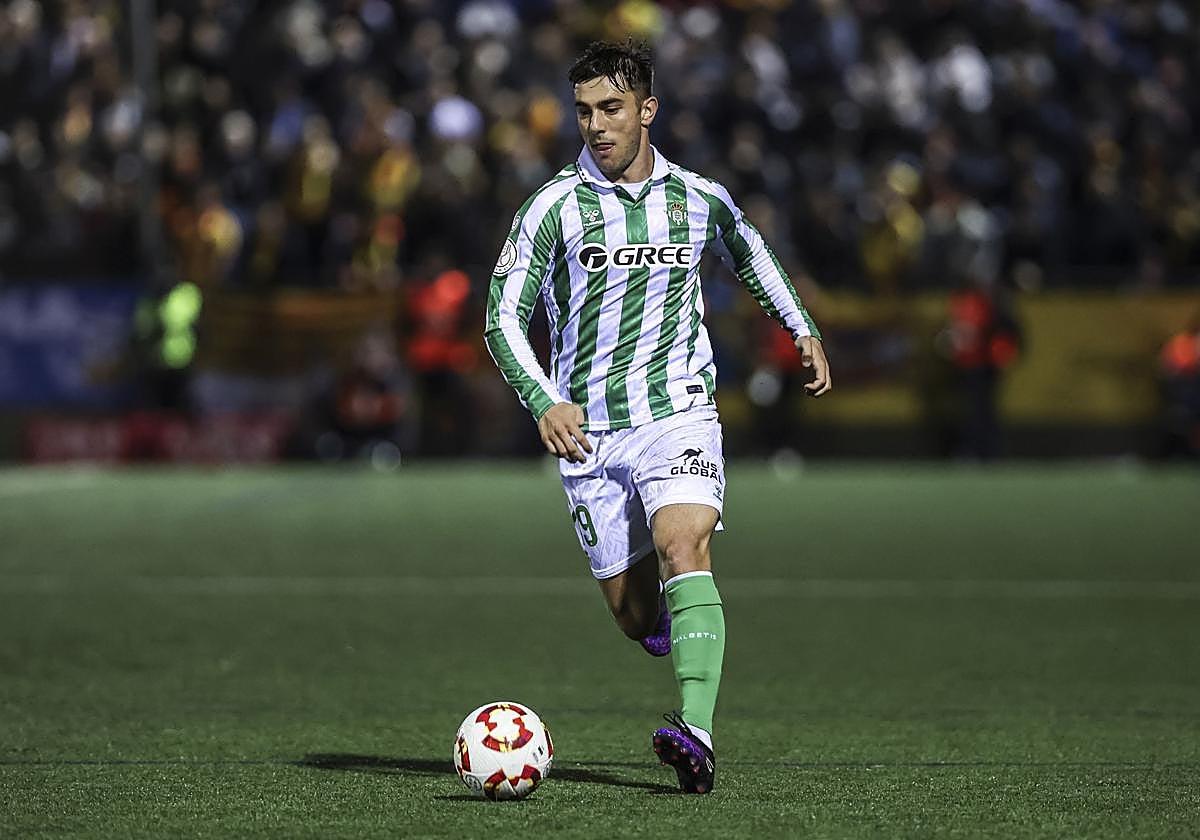Iker Losada, con el Real Betis, en Copa del Rey.