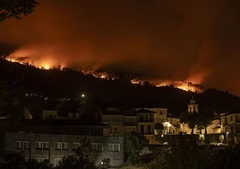 Incendio en Carballeda de Avia (Ourense)
