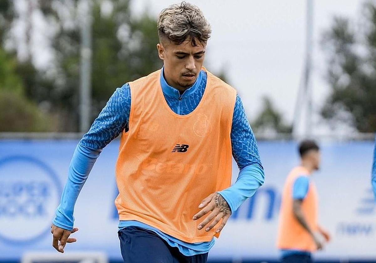 Iván Jaime, durante un entrenamiento de pretemporada con el Oporto.