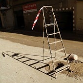 Estado del alcantarillado tras la dana en Massanassa.
