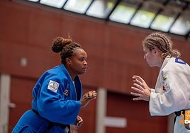 La judoca Dayle Ojeda, durante la Super Copa