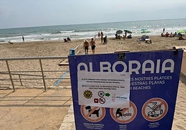 FOTOS | Cierran parte de la playa de Port Saplaya