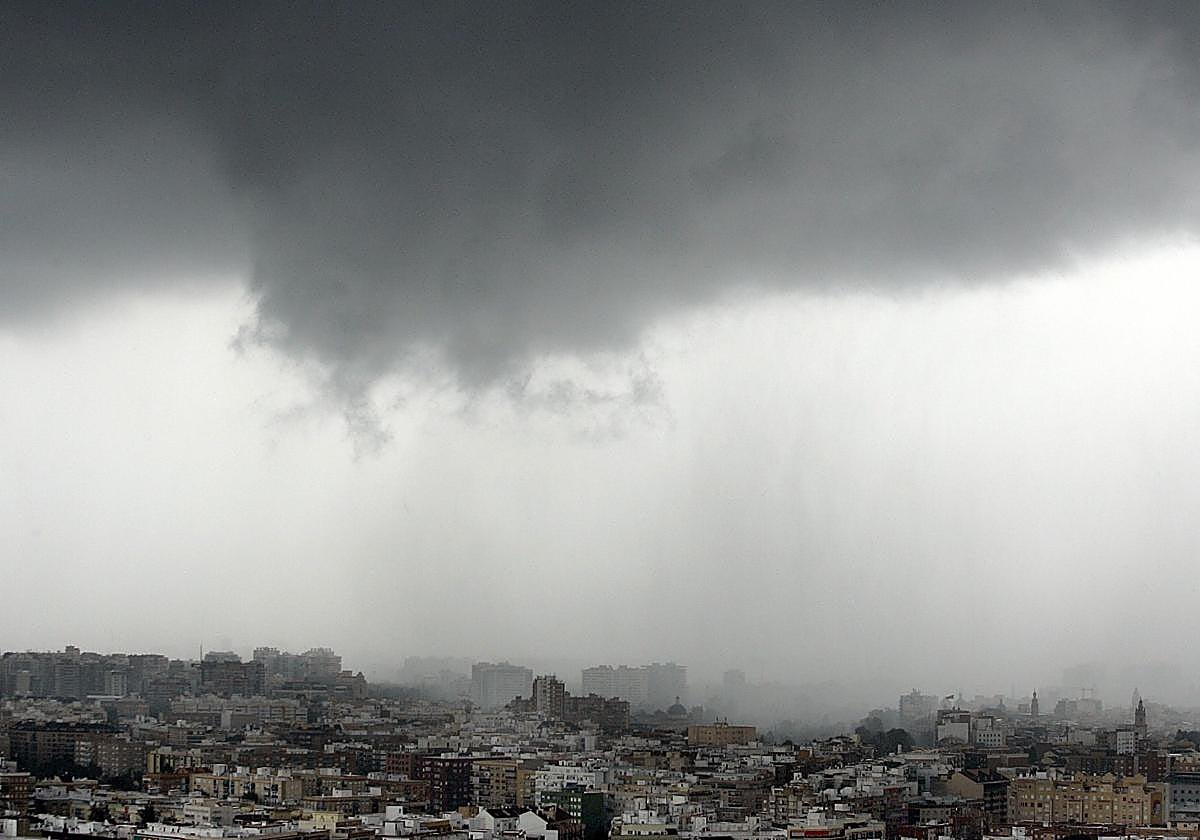 Tormentas en Valencia, imagen de archivo.