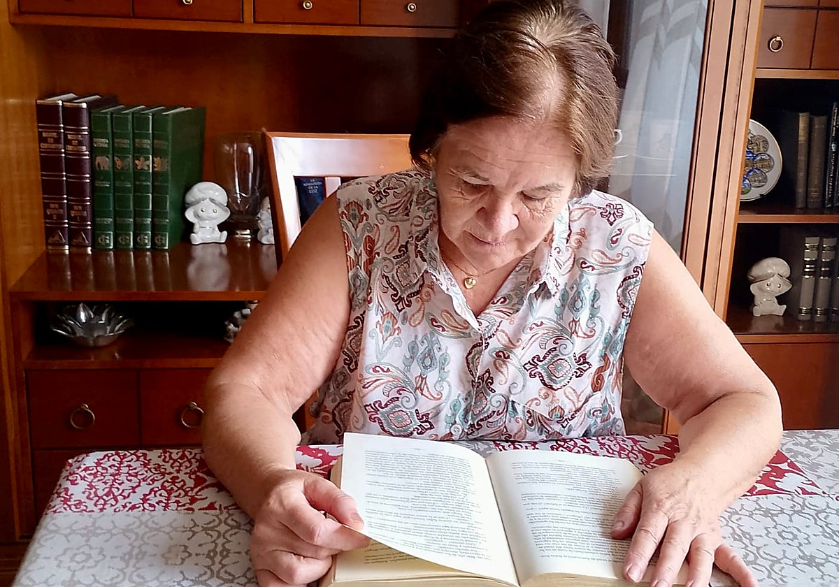 La lectora María Rosario.