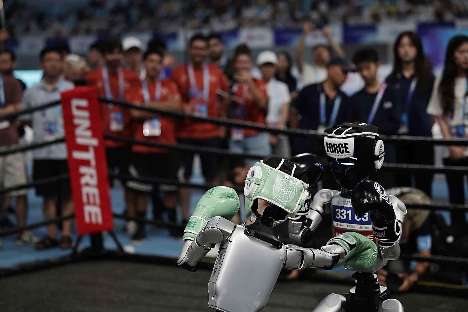 Celebración de las primeras Olimpiadas de robots en Pekín