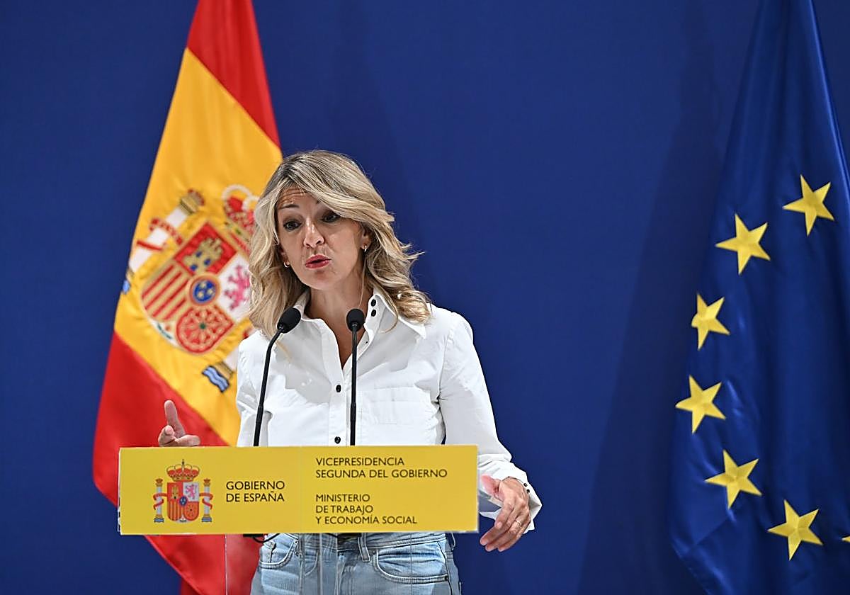 La vicepresidenta segunda y ministra de Trabajo y Economía Social, Yolanda Díaz.