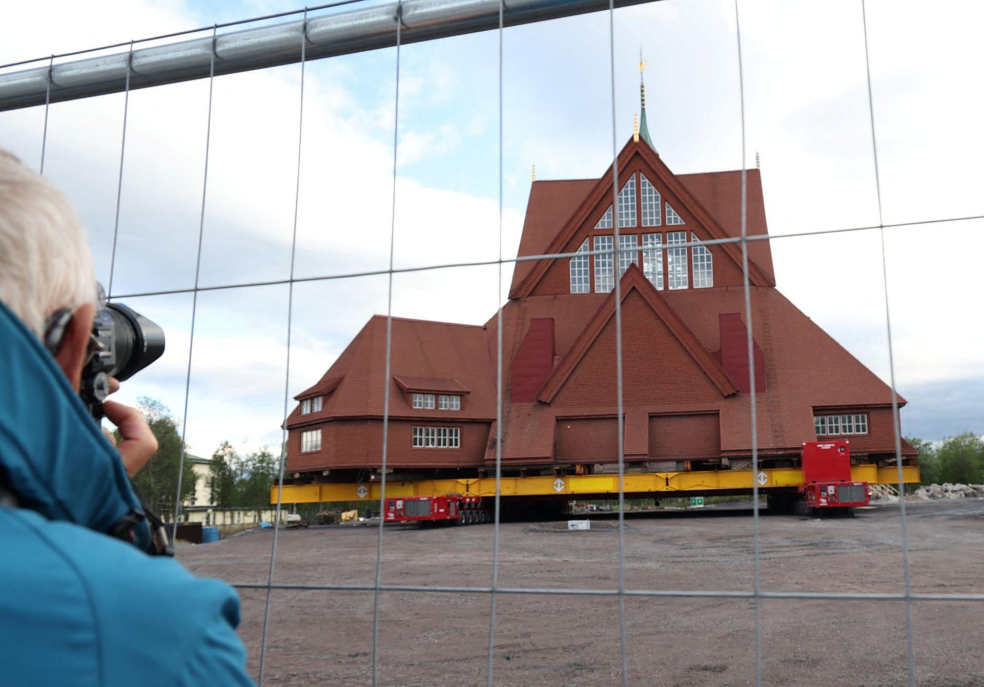 Traslado de la Iglesia de Kiruna, en Suecia