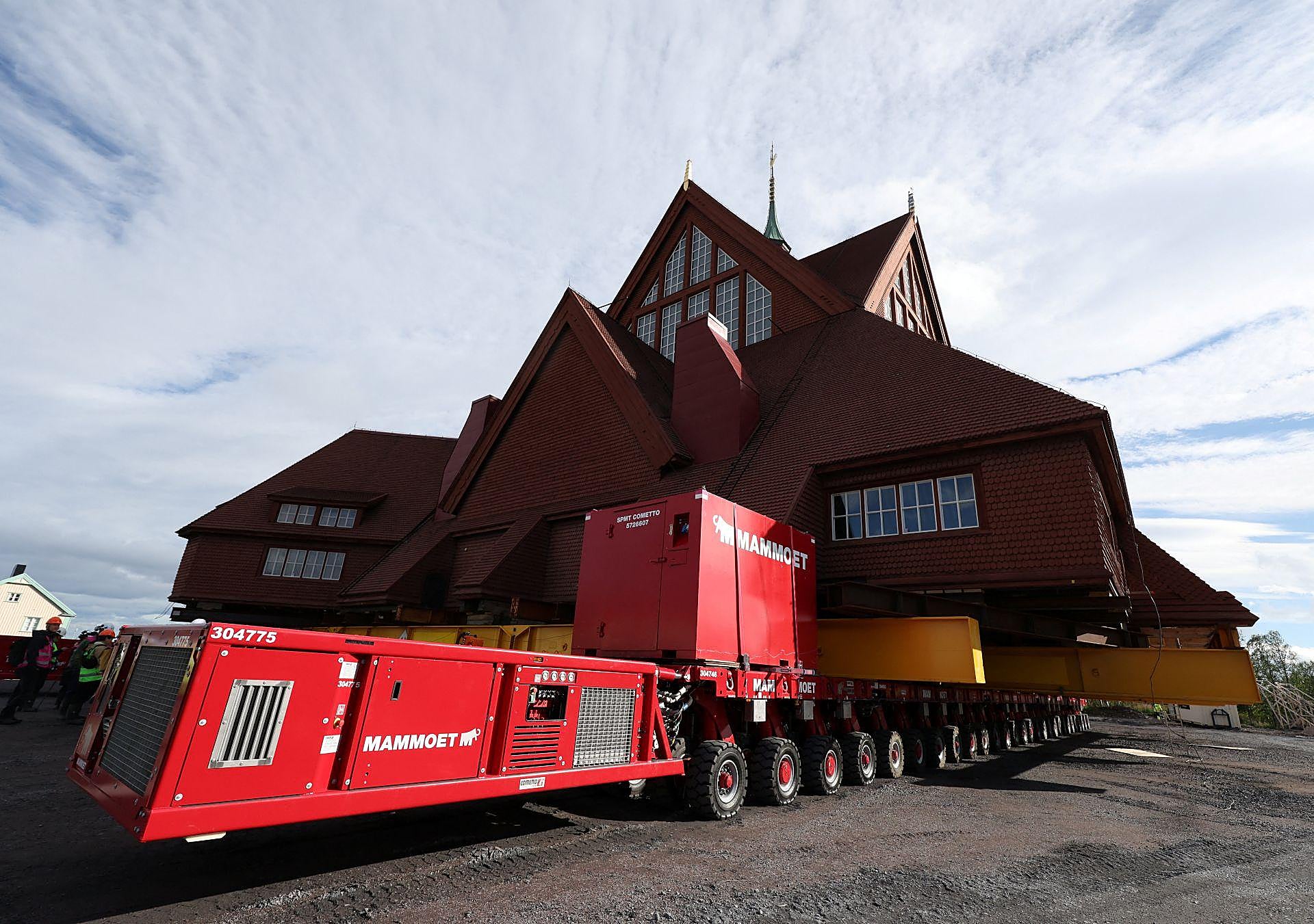 Traslado de la Iglesia de Kiruna, en Suecia