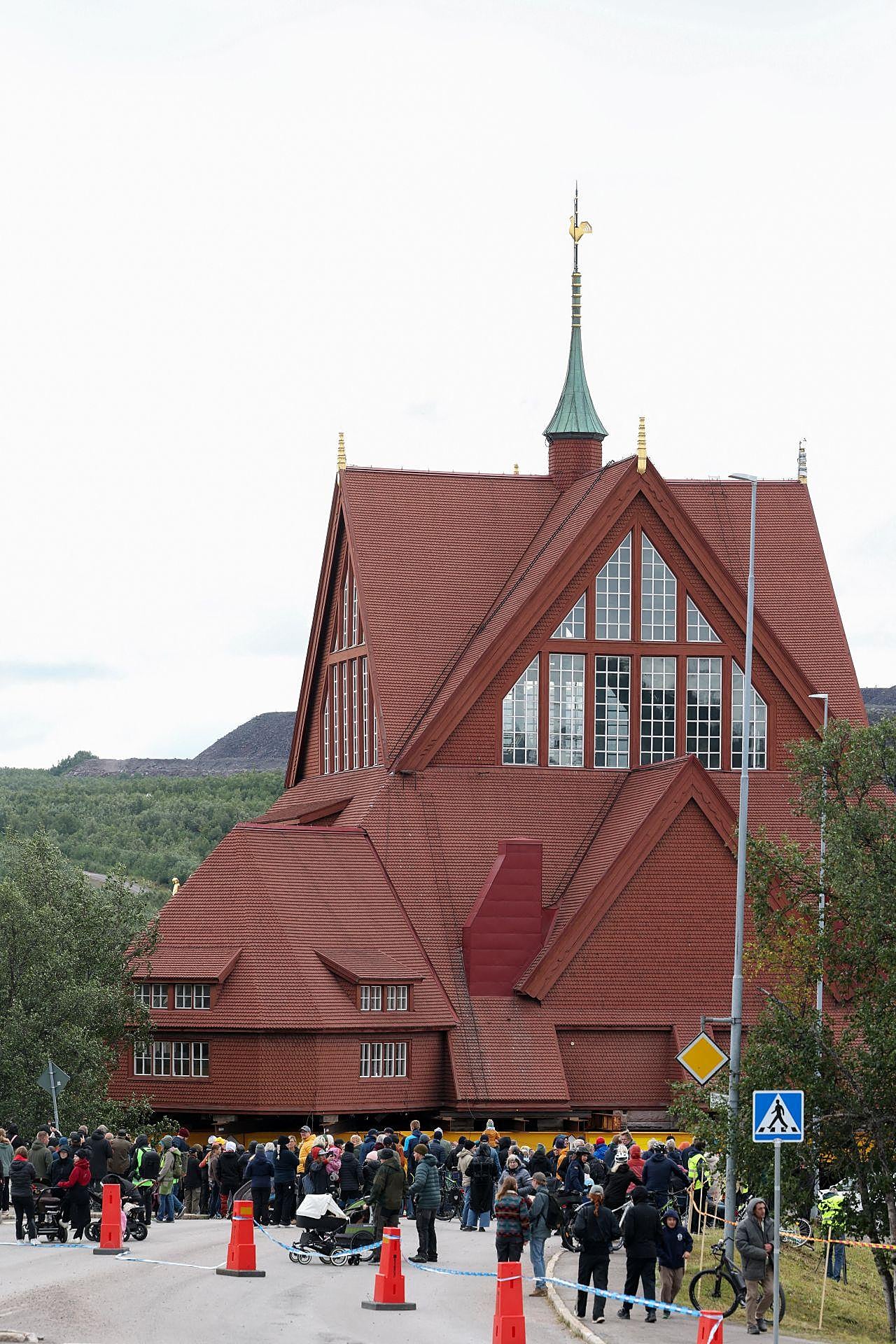 Traslado de la Iglesia de Kiruna, en Suecia