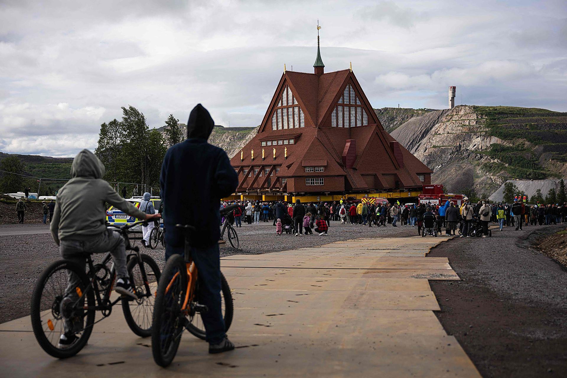 Traslado de la Iglesia de Kiruna, en Suecia