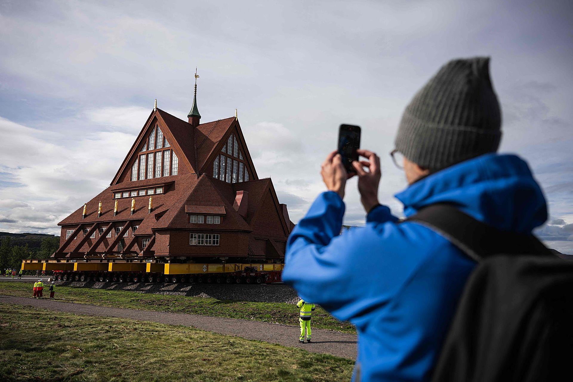 Traslado de la Iglesia de Kiruna, en Suecia
