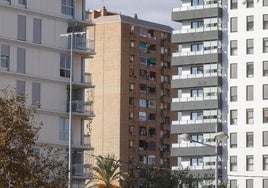 Vista de un barrio de Valencia.