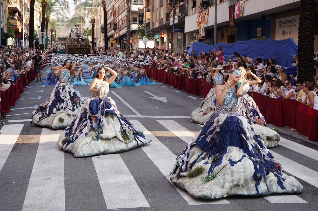 Un momento del paso del boato cristiano..