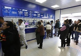 Una administración de lotería, en una imagen de archivo.