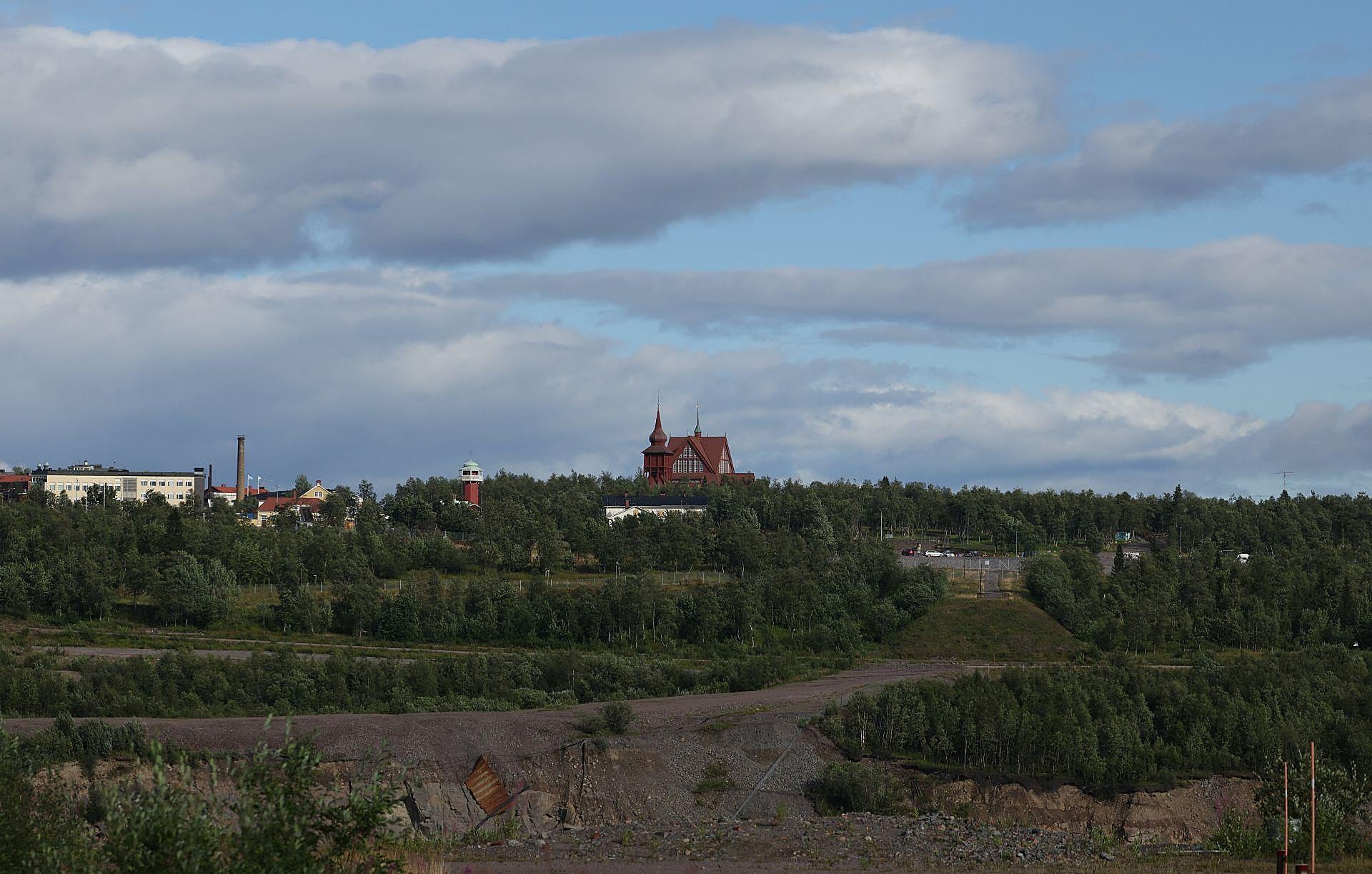 Traslado de la Iglesia de Kiruna, en Suecia