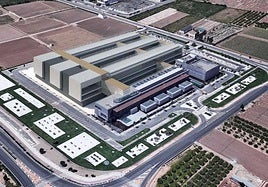 Figuración del centro de datos que ya ha sido construido en Albalat del Sorells.