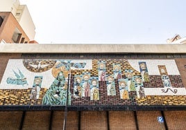 Fachada de la Colegiata de San Bartolomé, obra de Andrés Cillero.